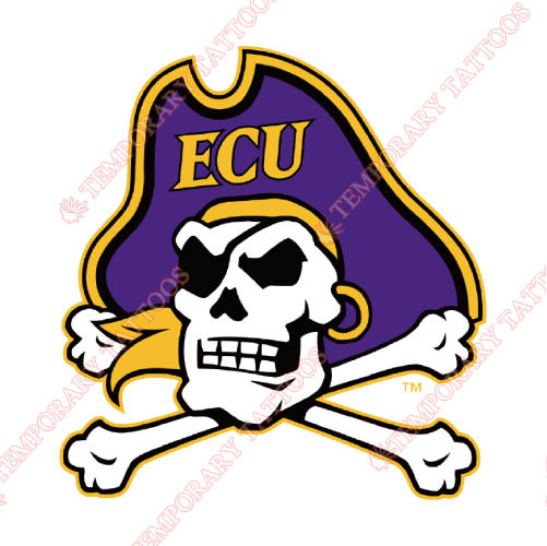 East Carolina Pirates Customize Temporary Tattoos Stickers NO.4303